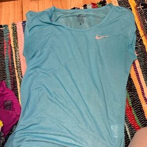 Nike Women's Light Blue Dri-FIT Tee